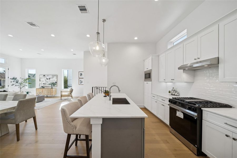 Furnished interior view inside a new home in West 21st Residences, Houston (Image 11).