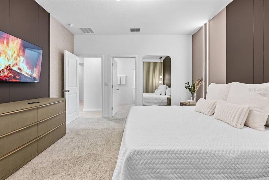 Furnished interior view inside a new home in , Davenport (Image 27).