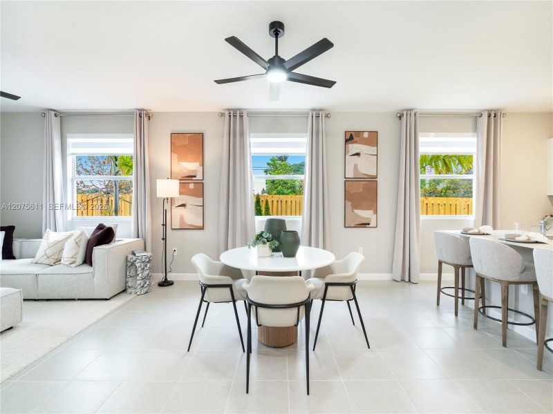 Furnished interior view inside a new home in Wildwood Groves, Miami (Image 21).