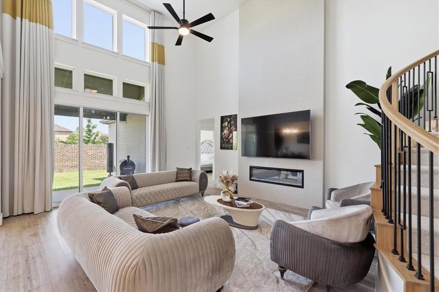 Furnished interior view inside a new home in Valencia on The Lake, Little Elm (Image 14).