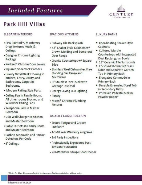 Image 1 of a home in Park Hill Villas. Image 1 of a home in Park Hill Villas.