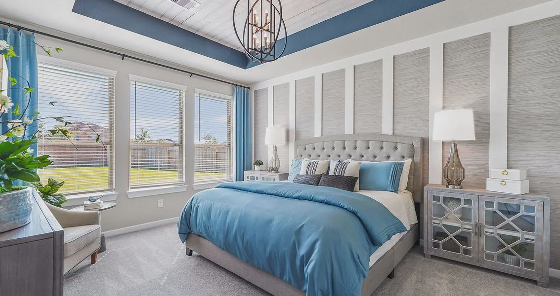 Representative furnished interior of a home built from the Gianna by Chesmar Homes in Jordan Ranch 55's, Fulshear (Image 10). Representative furnished interior of a home built from the Gianna by Chesmar Homes in Jordan Ranch 55's, Fulshear (Image 10).