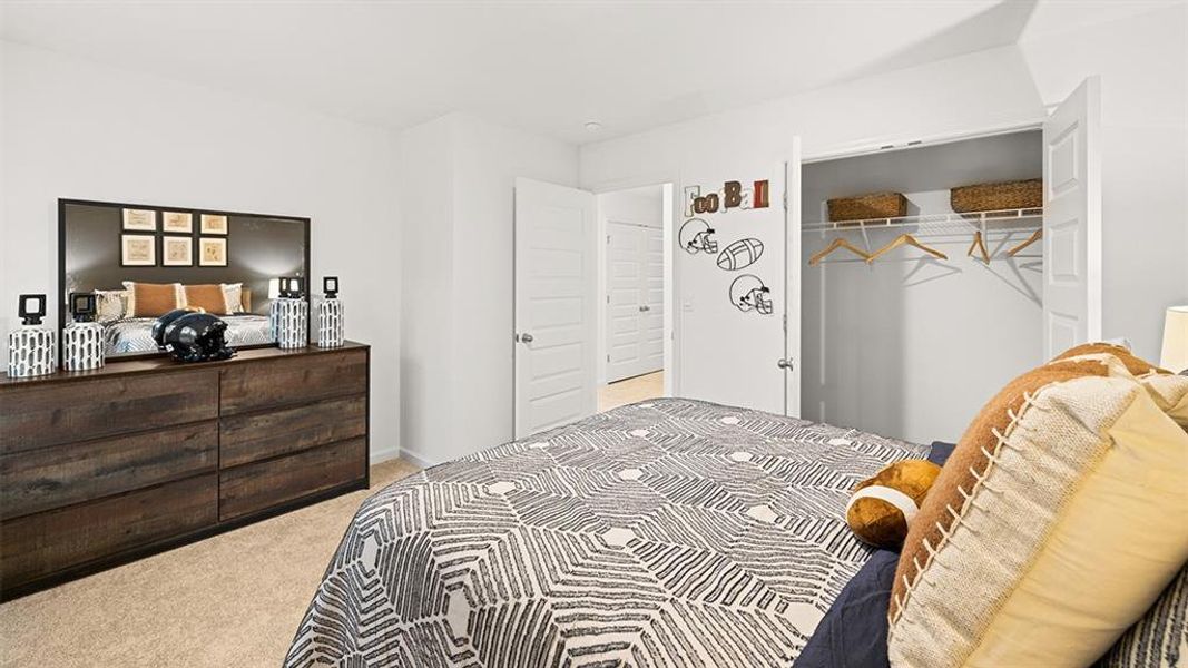Furnished interior view inside a new home in Brooks Station, Dacula (Image 45).