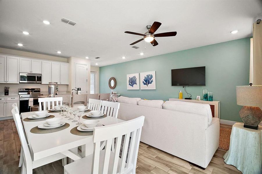 Furnished interior view inside a new home in , Kissimmee (Image 8). Furnished interior view inside a new home in , Kissimmee (Image 8).