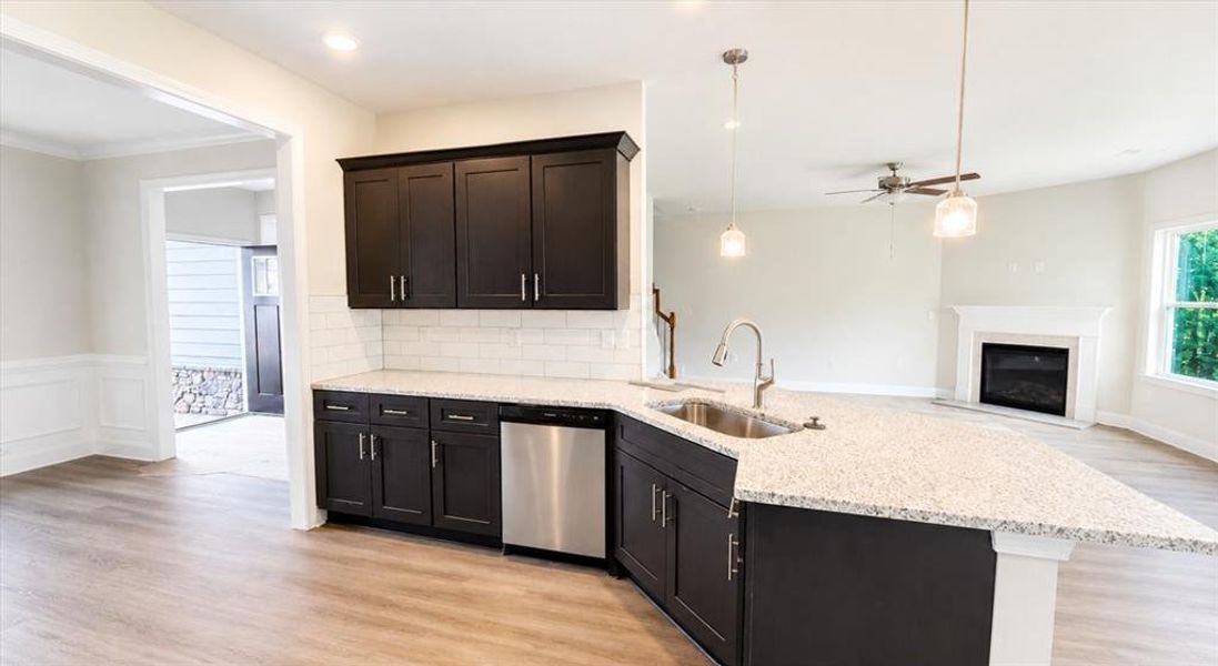 Furnished interior view inside a new home in Habersham Meadows, Demorest (Image 8).