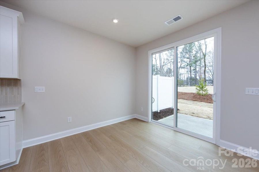 Dining space with access to the outdoor living space