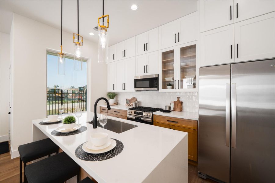 Furnished interior view inside a new home in , Houston (Image 8). Furnished interior view inside a new home in , Houston (Image 8).