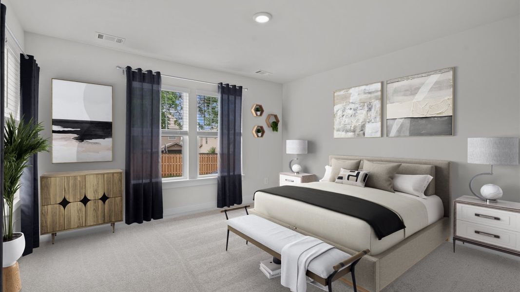 Furnished interior view inside a new home in Aspen Ridge, Lyman (Image 30).