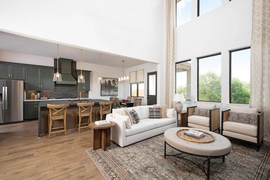 Representative furnished interior of a home built from the Aubrey by Ashton Woods in Ashland, Angleton (Image 7).