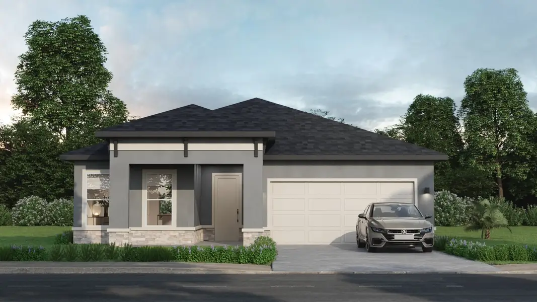 Representative exterior photo of a completed home built from the Sabino by Estela Living in Juliette Falls, Ocala, FL (Image 13). Representative exterior photo of a completed home built from the Sabino by Estela Living in Juliette Falls, Ocala, FL (Image 13).