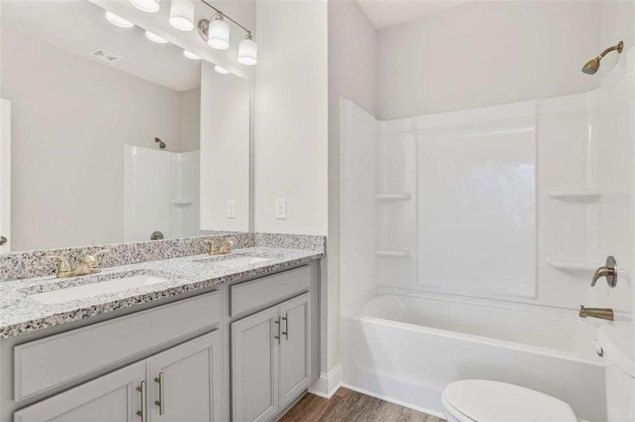Furnished interior view inside a new home in Morning Creek Forest, South Fulton (Image 11).