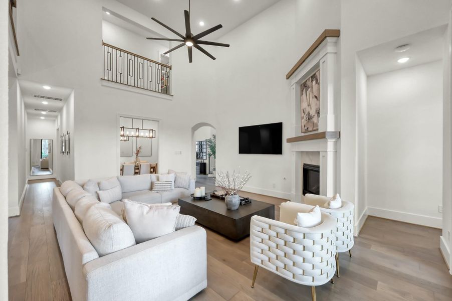 A perfect setting for both lively gatherings and quiet evenings at home.