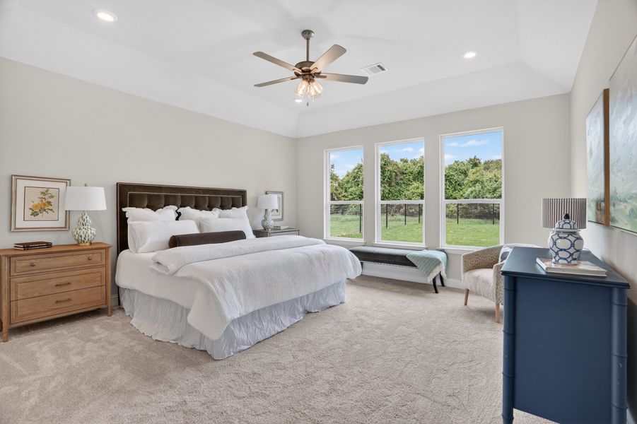 Representative furnished interior of a home built from the Wichita by Cheldan Homes in Arbor Oaks, Boyd (Image 43).
