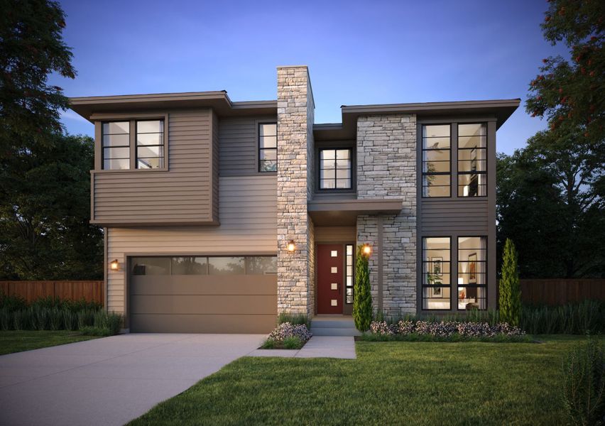 Representative exterior photo of a completed home built from the 4 by Trumark Homes in RainDance, Windsor, CO (Image 24).