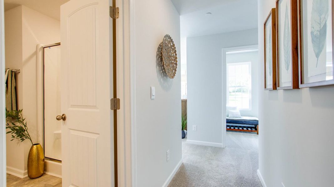 Furnished interior view inside a new home in River Landing Townhomes, Murfreesboro (Image 23). Furnished interior view inside a new home in River Landing Townhomes, Murfreesboro (Image 23).