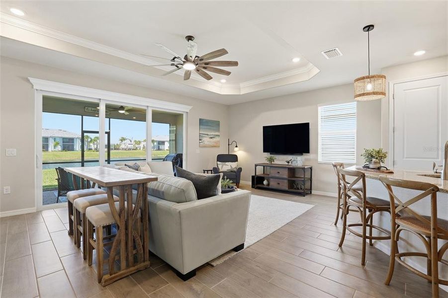 Furnished interior view inside a new home in , Punta Gorda (Image 13).