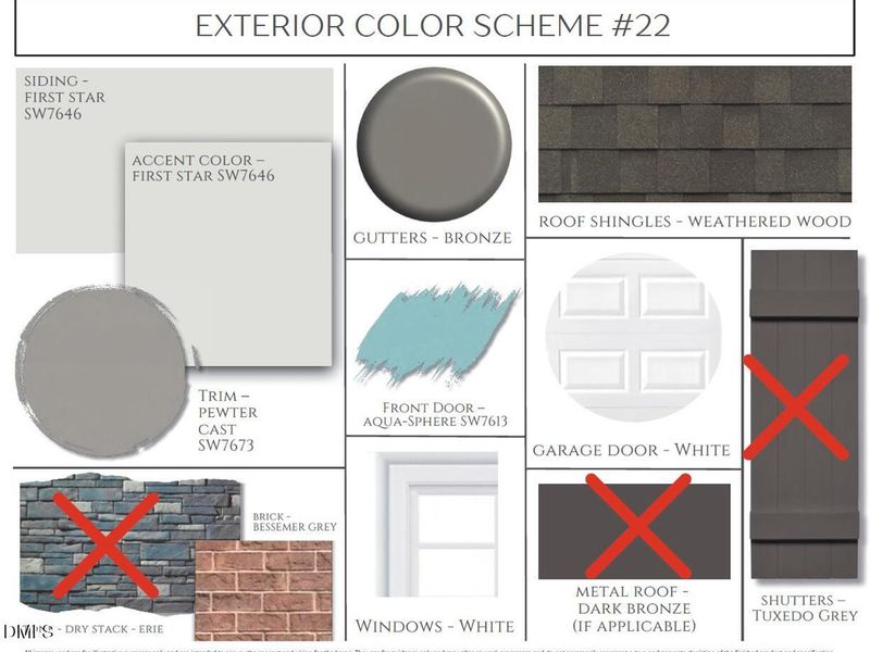Sample of building materials used in homes in Sage on North Main, Wake Forest (Image 3).