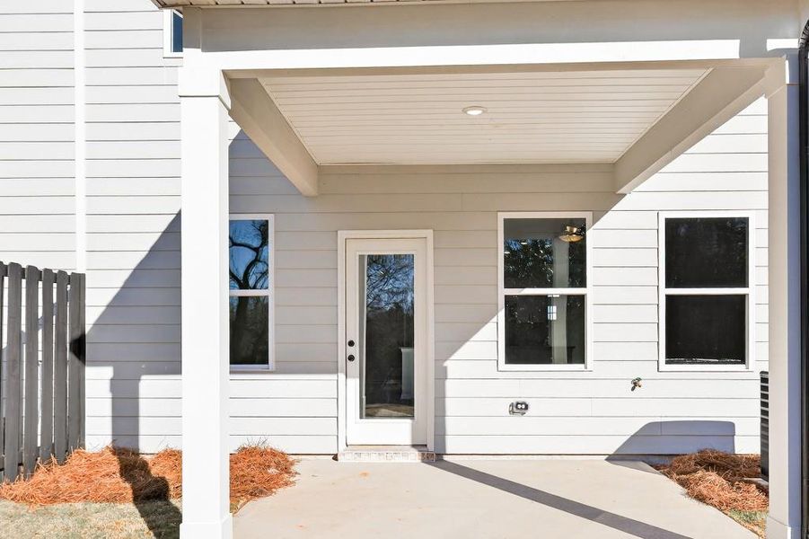 Exterior details and patio area of a home in , Commerce (Image 31). Exterior details and patio area of a home in , Commerce (Image 31).