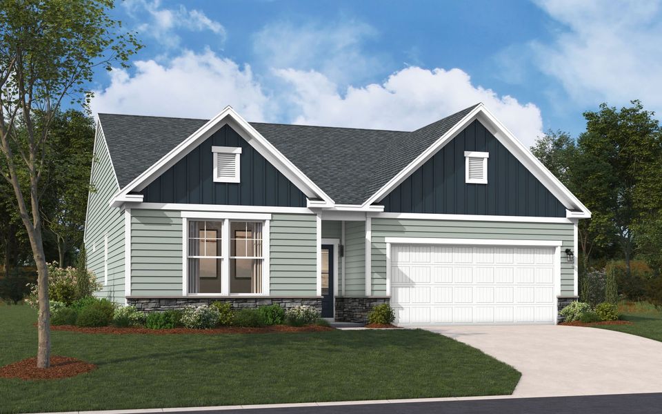 Representative exterior photo of a completed home built from the The Quentin by Stanley Martin Homes in Pinewood, Leland, NC (Image 2).