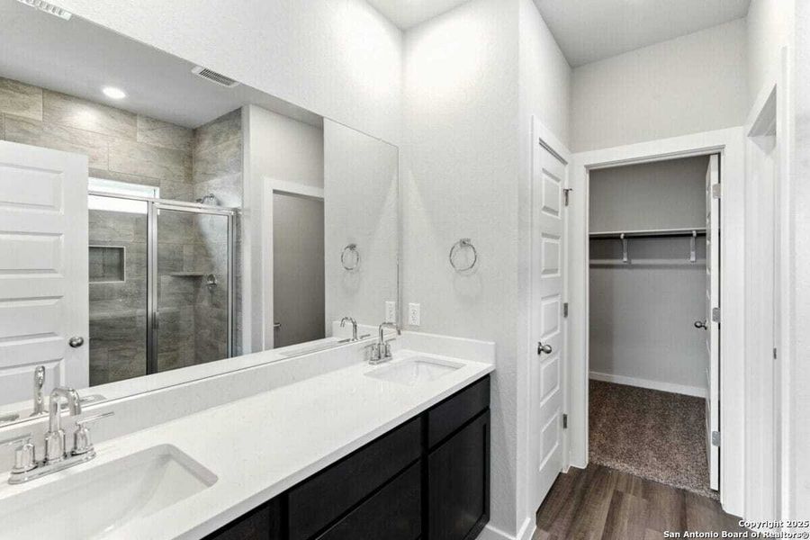 Furnished interior view inside a new home in August Fields, New Braunfels (Image 8).