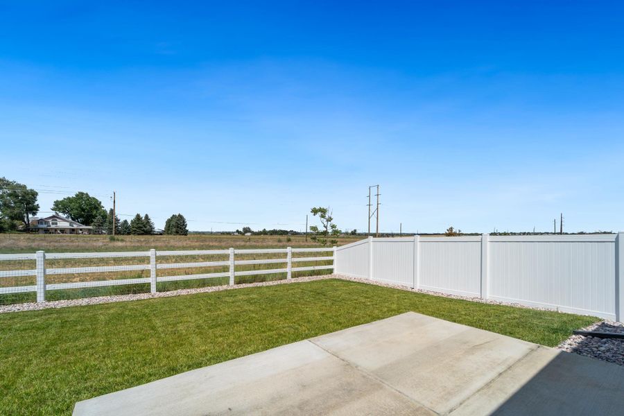 Exterior details and patio area of a home in Union Colony West, Greeley (Image 29).