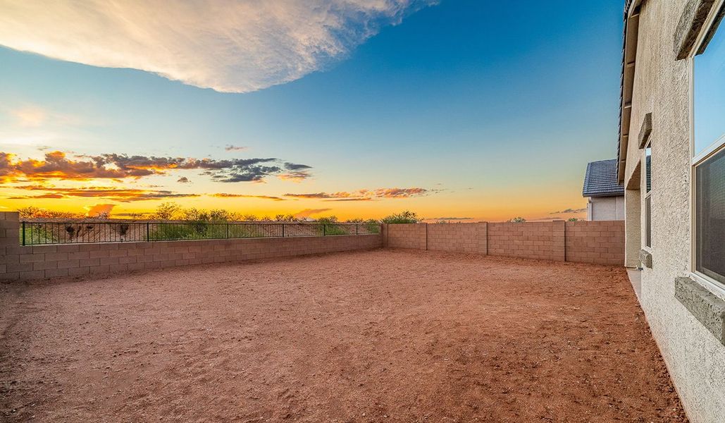 Exterior details and patio area of a home in Saguaro Bloom, Marana (Image 3).