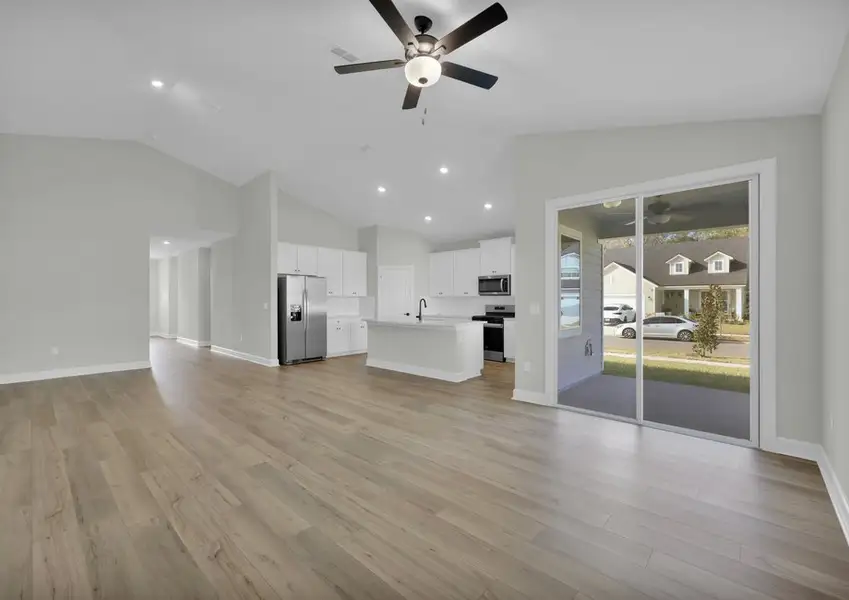 Be the host with the most in the spacious family room