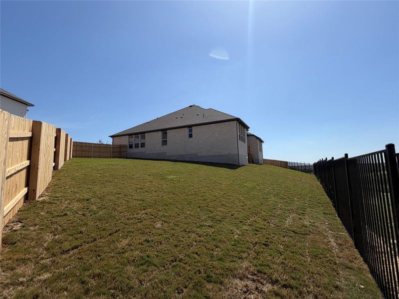 Rear of Home and Private Backyard Rear of Home and Private Backyard