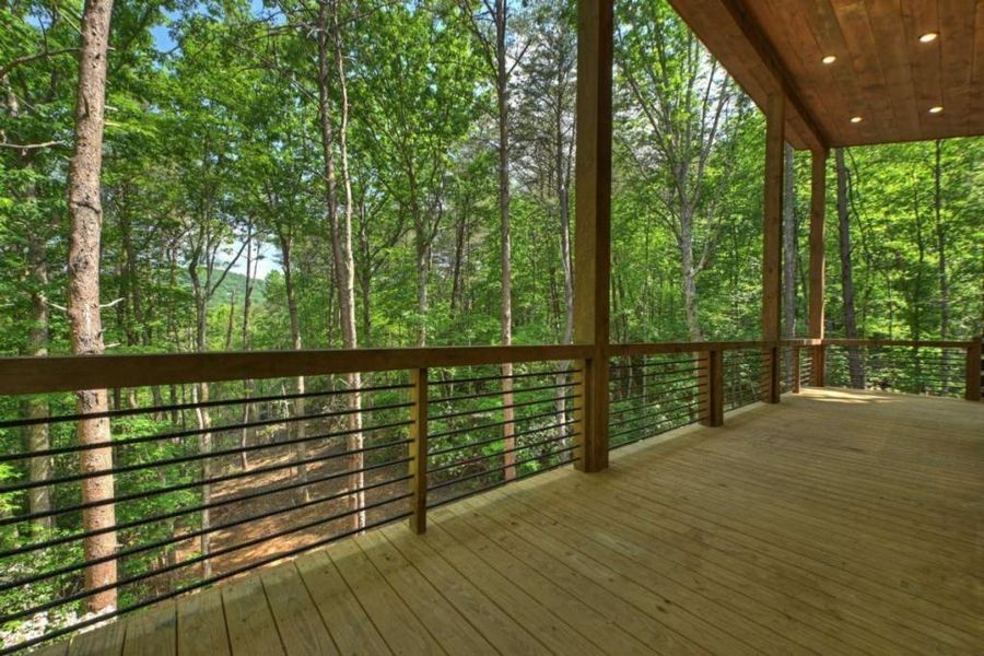 Exterior details and patio area of a home in , Blue Ridge (Image 38).