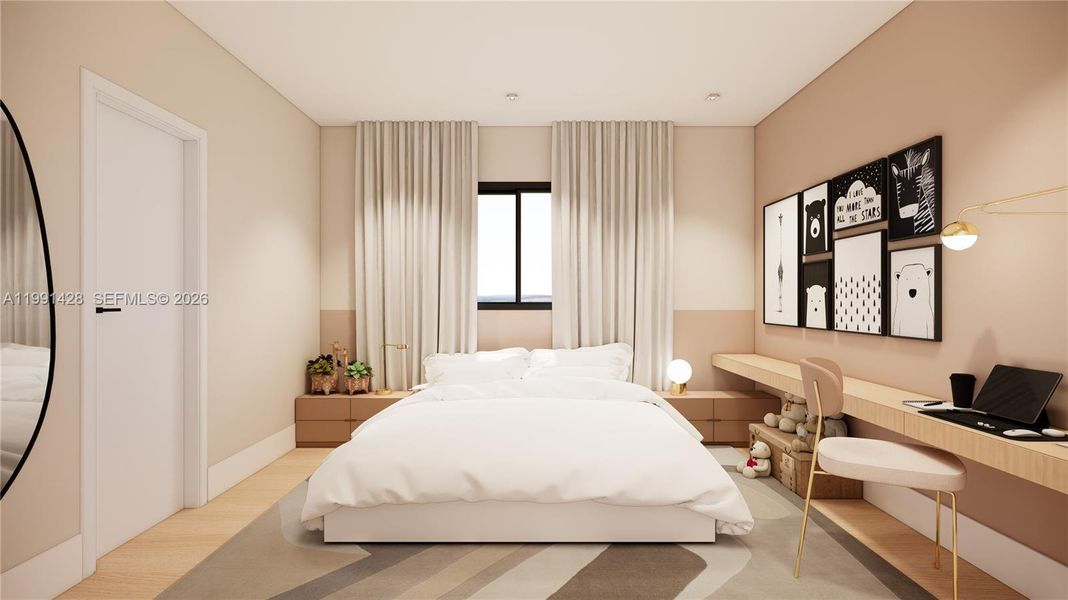 Furnished interior view inside a new home in , Miami (Image 19). Furnished interior view inside a new home in , Miami (Image 19).