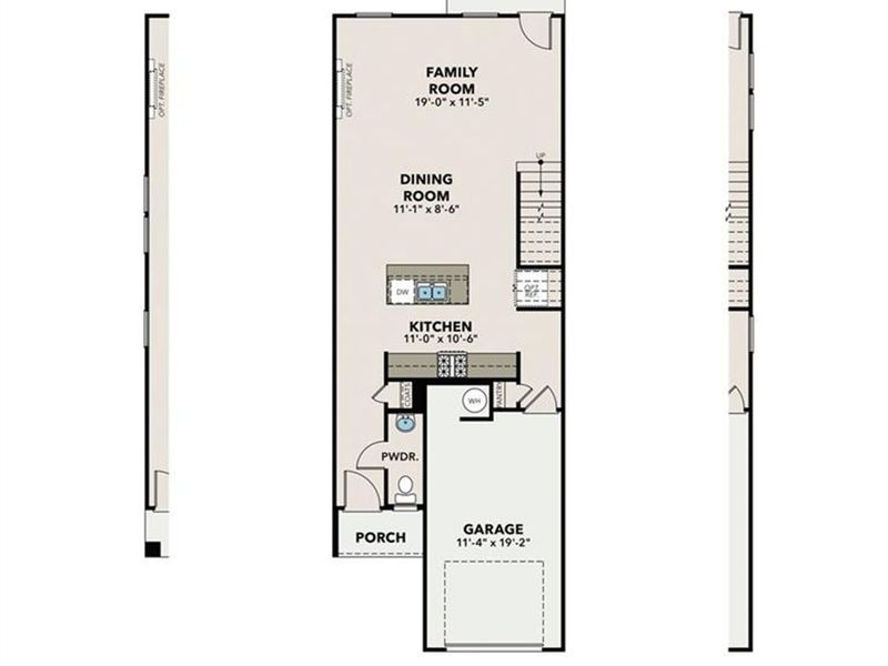 2D floor plan layout of this home in Stegall Village, Emerson, GA (Image 4).