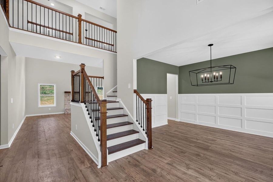 Furnished interior view inside a new home in Blackwelder Bluff, Bowdon (Image 7).