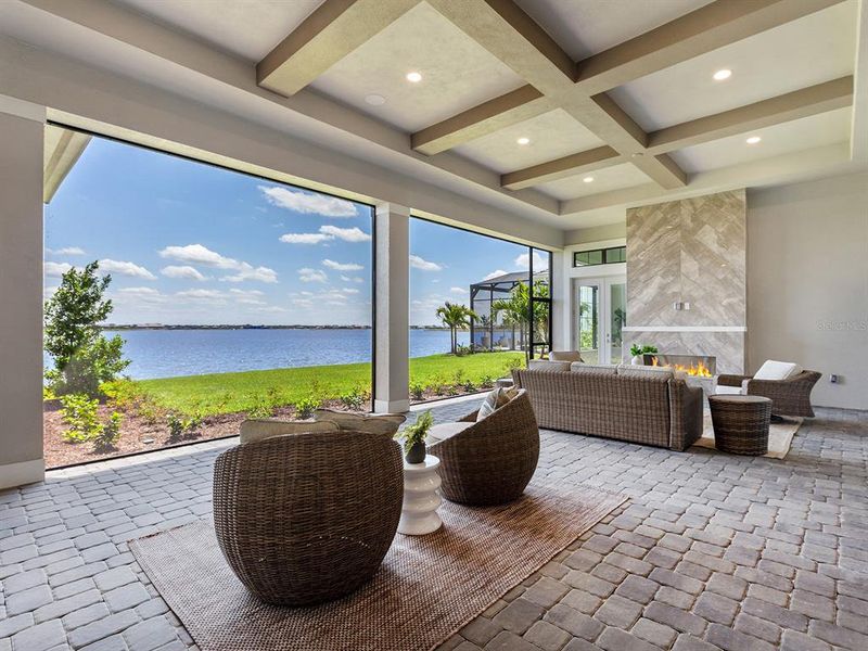 Exterior details and patio area of a home in , Sarasota (Image 34).