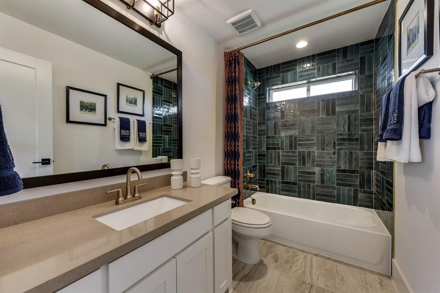 Furnished interior view inside a new home in Buffalo Ridge, Celina (Image 14). Furnished interior view inside a new home in Buffalo Ridge, Celina (Image 14).