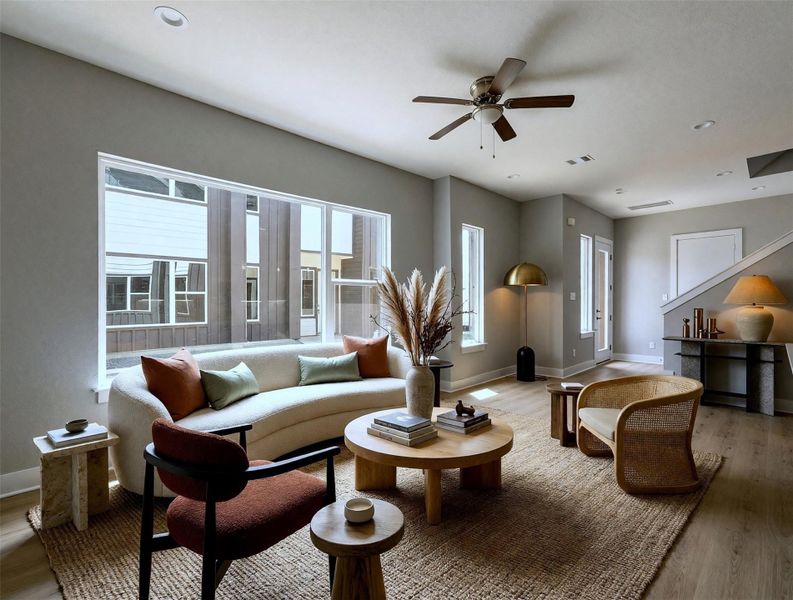 Furnished interior view inside a new home in , Houston (Image 11).