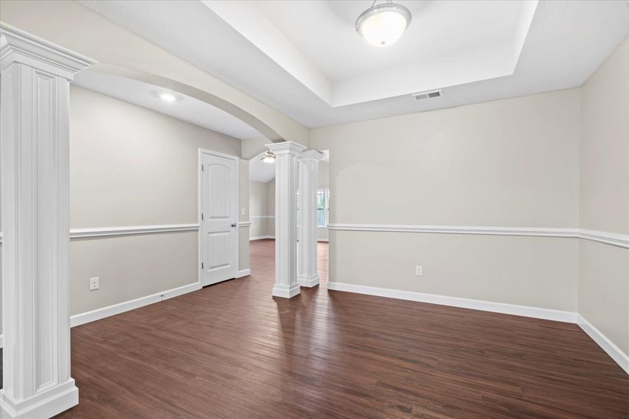 Representative unfurnished interior of a home built from the Arcadia by Enchanted Homes in Guadalupe Heights, Seguin (Image 20).