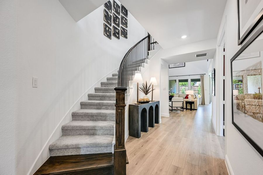 Representative furnished interior of a home built from the Citron by Taylor Morrison in Cross Creek Meadows 55s, Celina (Image 14).