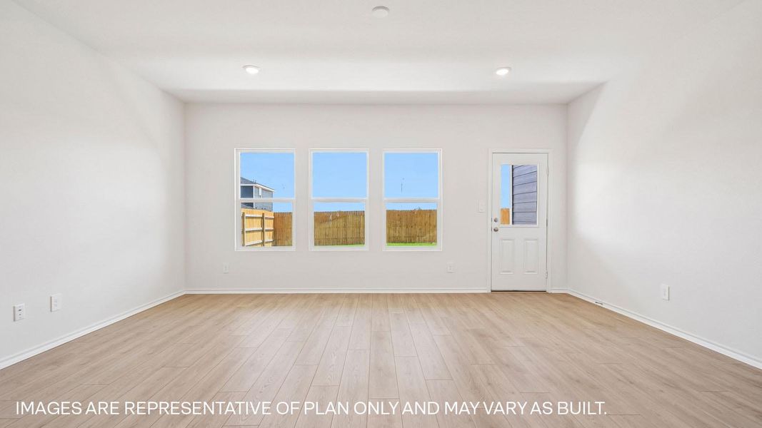 Representative unfurnished interior of a home built from the The Mitchell by D.R. Horton in Valverde, Bastrop (Image 12). Representative unfurnished interior of a home built from the The Mitchell by D.R. Horton in Valverde, Bastrop (Image 12).
