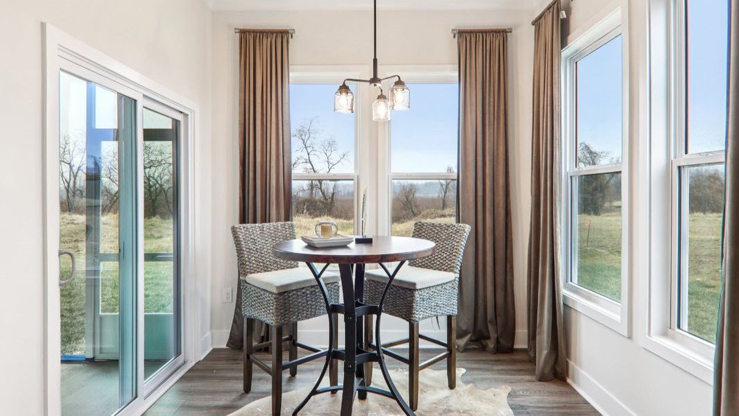 Furnished interior view inside a new home in Reserve at Tap Root Farms, Fletcher (Image 19).
