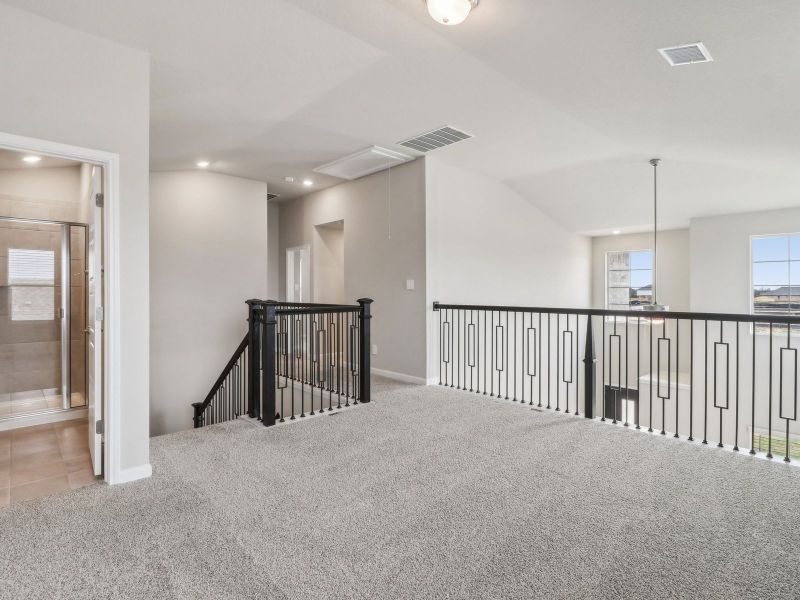 Second floor landing in the Medina floorplan at a Meritage Homes community. Second floor landing in the Medina floorplan at a Meritage Homes community.