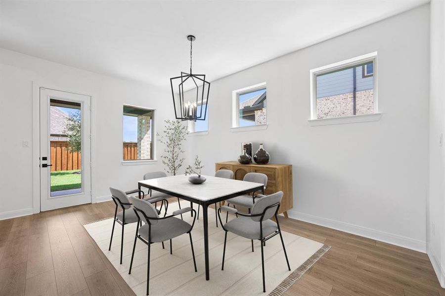 Furnished interior view inside a new home in Terraces – Classics, Rockwall (Image 6). Furnished interior view inside a new home in Terraces – Classics, Rockwall (Image 6).