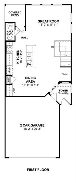 The Naples floor plan by K. Hovnanian Homes. 1st Floor shown. *Prices, plans, dimensions, features, specifications, materials, and availability of homes or communities are subject to change without notice or obligation.