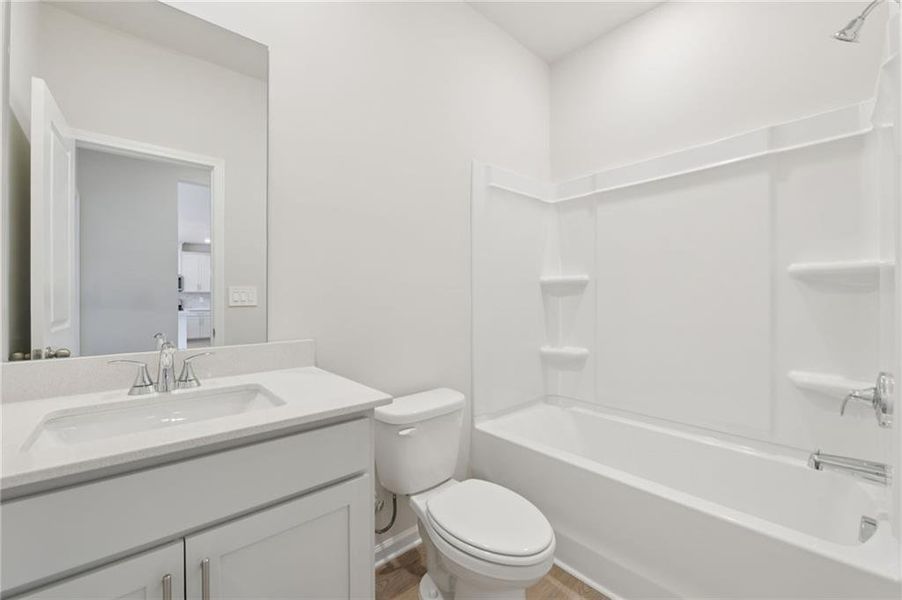 Furnished interior view inside a new home in Parkside at Grayson, Grayson (Image 11).