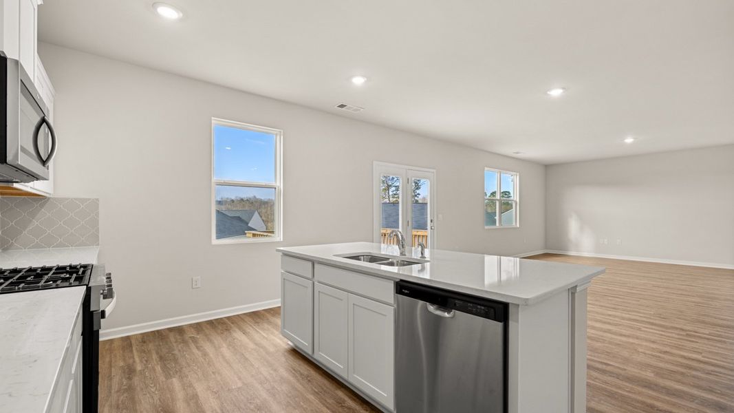 Representative furnished interior of a home built from the Galen by D.R. Horton in Poplar Preserve, Newnan (Image 7).