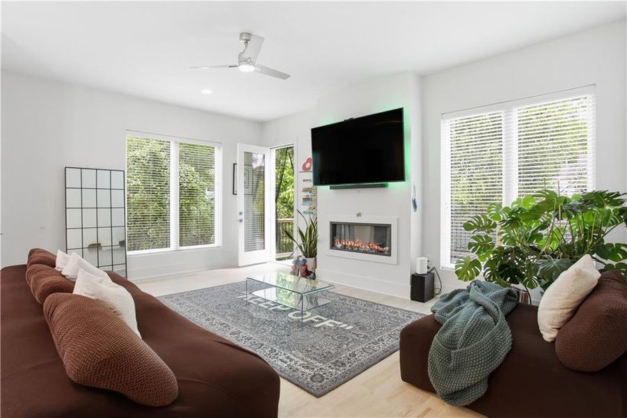 Furnished interior view inside a new home in , Atlanta (Image 8).