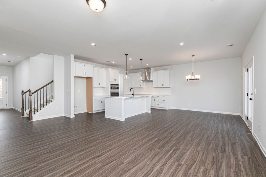 Family Room, Kitchen, and Dining Family Room, Kitchen, and Dining