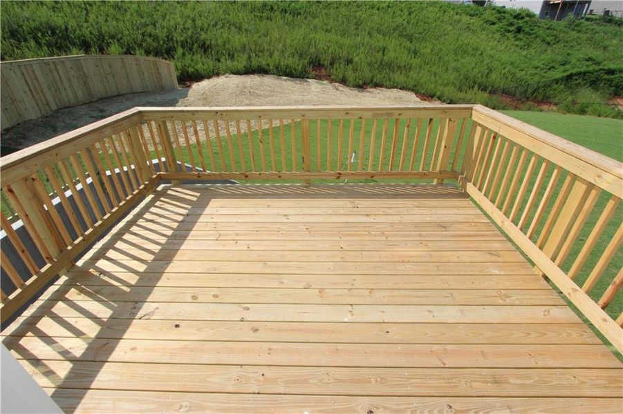 Exterior details and patio area of a home in Clark Farms, Flowery Branch (Image 17).