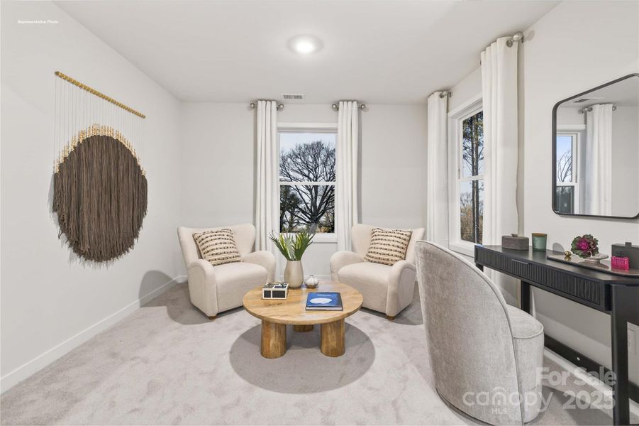 Furnished interior view inside a new home in Sanctuary at Southgate, Indian Trail (Image 35).