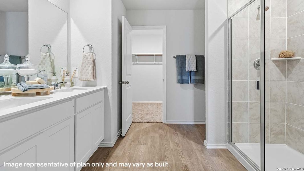 Furnished interior view inside a new home in Riverstone at Westpointe, San Antonio (Image 37).