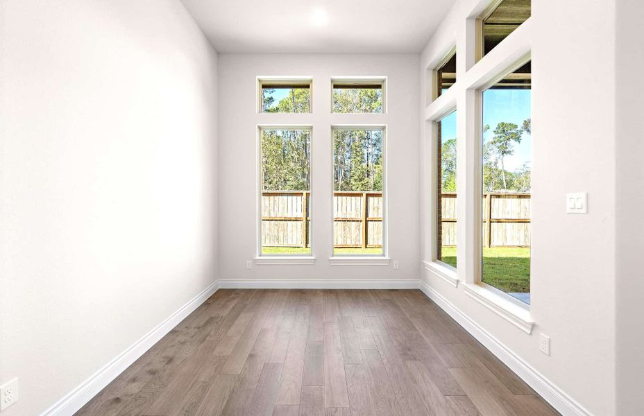 Representative unfurnished interior of a home built from the 2464 by Ravenna Homes in The Highlands 55′, Porter (Image 25). Representative unfurnished interior of a home built from the 2464 by Ravenna Homes in The Highlands 55′, Porter (Image 25).